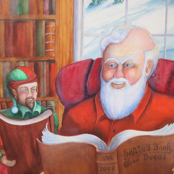 Gelseichter Orginal"Checking the Good Deeds." Fine - Picture 3 of 6